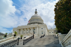 image of a capital building with dome and steps showing the need to consider climate change regulations when preparing for a new year