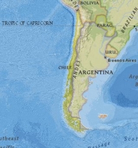 map of Chile; Chile - Un mercado energético emergente