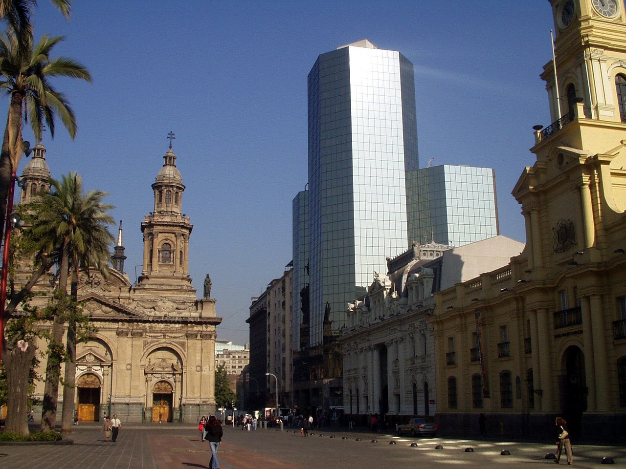 image of building in city center Santiago, Chile