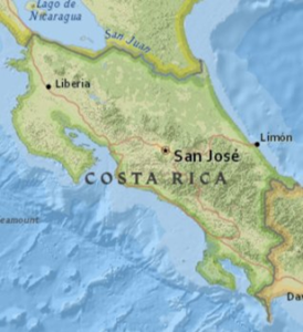 Map of Costa Rica