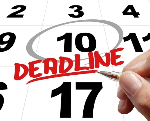 calendar with date circled and words "deadline" in red against a white background: Hedging 301 - Options - what are they?